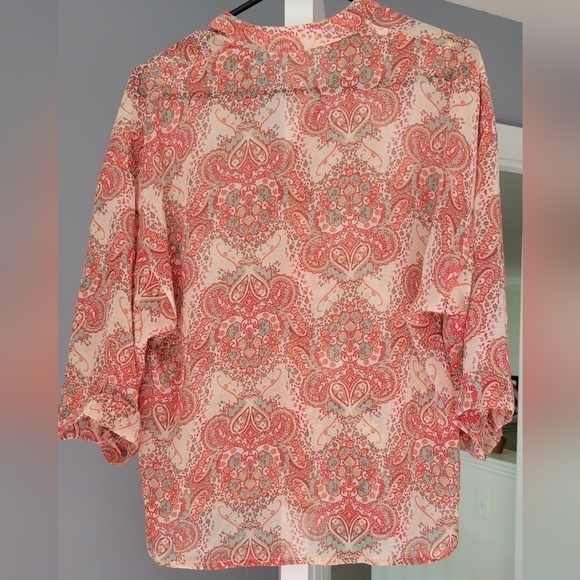 Summer Casual 3/4 Kurta with sleeves blouse sz:8 - Picture 6 of 8